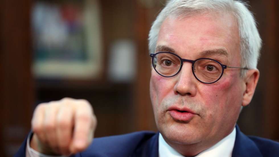 O vice-ministro russo dos Negócios Estrangeiros, Alexander Grushko, fala à agência Lusa, 18 abril 2019, na Embaixada da Federação Russa, em Lisboa.   (ACOMPANHA TEXTO DE 20 DE ABRIL DE 2019)       MANUEL DE ALMEIDA/LUSA