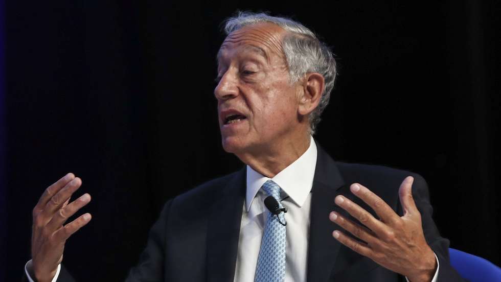 O Presidente de Portugal, Marcelo Rebelo de Sousa, intervém durante a realização da 5.ª edição do EurAfrican Forum que decorre em Cascais, 29 de julho de 2022. ANTÓNIO COTRIM/LUSA