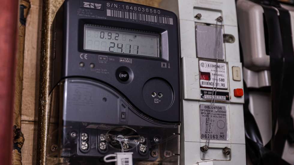 Contador de eletricidade, Lisboa, 23 de novembro de 2021. ANTÓNIO COTRIM/LUSA