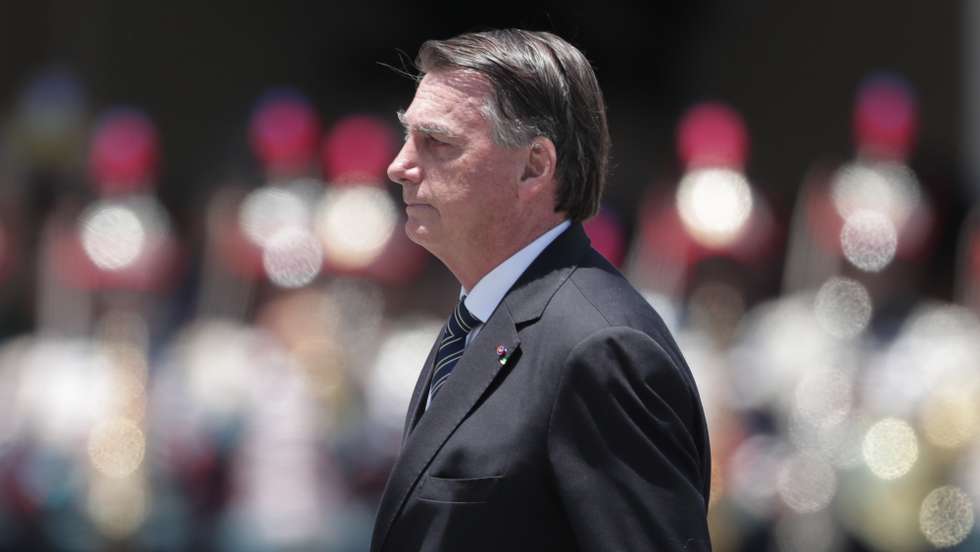 epa10330872 The President of Brazil, Jair Bolsonaro, participates in the graduation ceremony for new cadets of the Agujas Negras Military Academy, in Rio de Janeiro, Brazil, 26 November 2022. The Brazilian president, Jair Bolsonaro, reappeared in public this 26 November, for the first time since he was defeated at the polls by Luiz InÃ¡cio Lula da Silva, at a military ceremony, in which he remained silent. Bolsonaro led a graduation ceremony for new cadets from the Agujas Negras Military Academy, in the city of Resende, in the interior of the state of Rio de Janeiro, where he himself trained as a soldier, in 1977.  EPA/ANDRE COELHO
