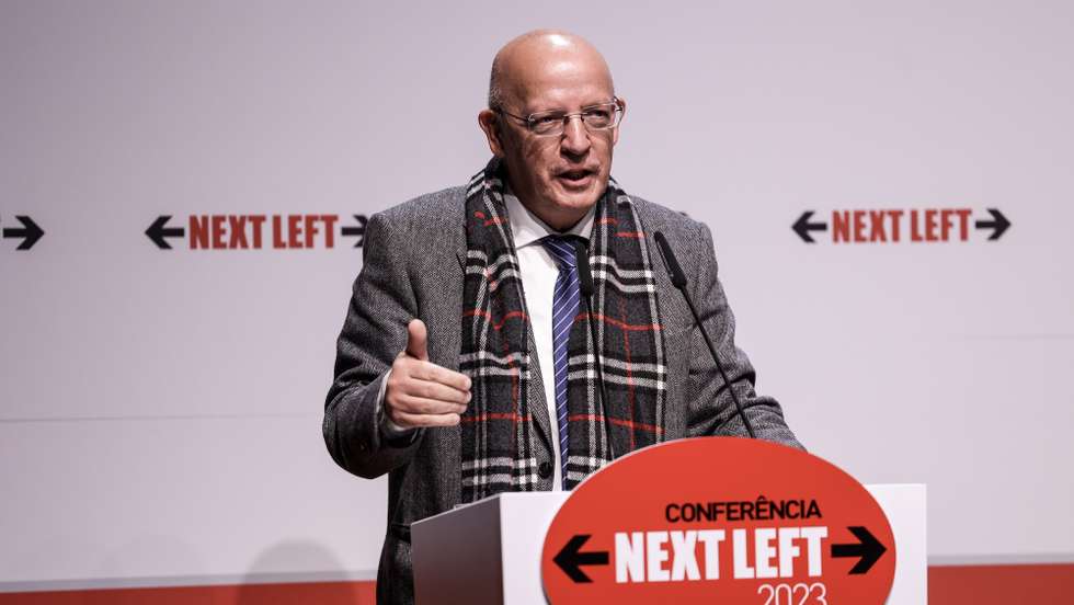 O presidente da Assembleia da República, Augusto Santos Silva, intervém esta tarde na conferência internacional Next Left, organizada pelo FEPS - Fundation for European Progressive Studies, RI - Renner Institut e o PS, com o apoio do ISTE/Instituto Universitário de Lisboa. ISCTE, Lisboa, 23 de janeiro de 2023. MIGUEL A. LOPES/LUSA