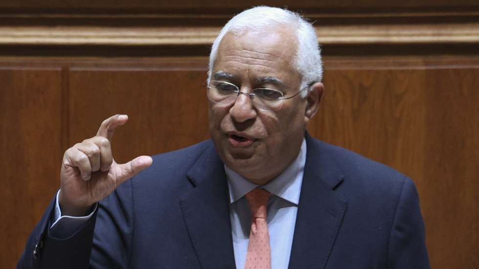O primeiro-ministro, António Costa, intervém durante o debate parlamentar sobre política geral, na Assembleia da República, em Lisboa, 22 de março de 2023. ANTÓNIO COTRIM/LUSA