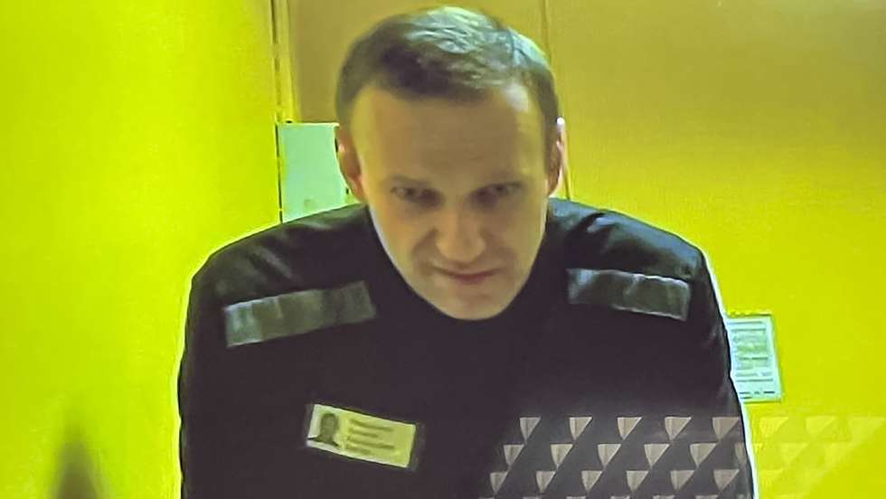 epa10664632 A handout photo made available by Moscow City court press service shows jailed Russian opposition figure Alexei Navalny attending via a video link from his penal colony a preliminary hearing of a new case in the Moscow City court in Moscow, Russia, 31 May 2023. A new case was initiated under six articles - on the organization of an extremist community. Navalny has been in the colony since February 2021, when the court, at the request of the Federal Penitentiary Service, replaced his suspended sentence in the Yves Rocher case of 2014 with a real one. He was supposed to serve in a penal colony for 2 years and 8 months, but in March 2022, the Lefortovo Court of Moscow, at an off-site meeting in correctional colony-2 in the city of Pokrov, Vladimir Region, sentenced the politician to 9 years of strict regime and a fine of 1.2 million rub., as well as one and a half years of restriction of freedom in the case of fraud and contempt of court. In June 2022, the sentence entered into force.  EPA/MOSCOW CITY COURT PRESS SERVICE/HANDOUT -- BEST QUALITY AVAILABLE -- HANDOUT EDITORIAL USE ONLY/NO SALES