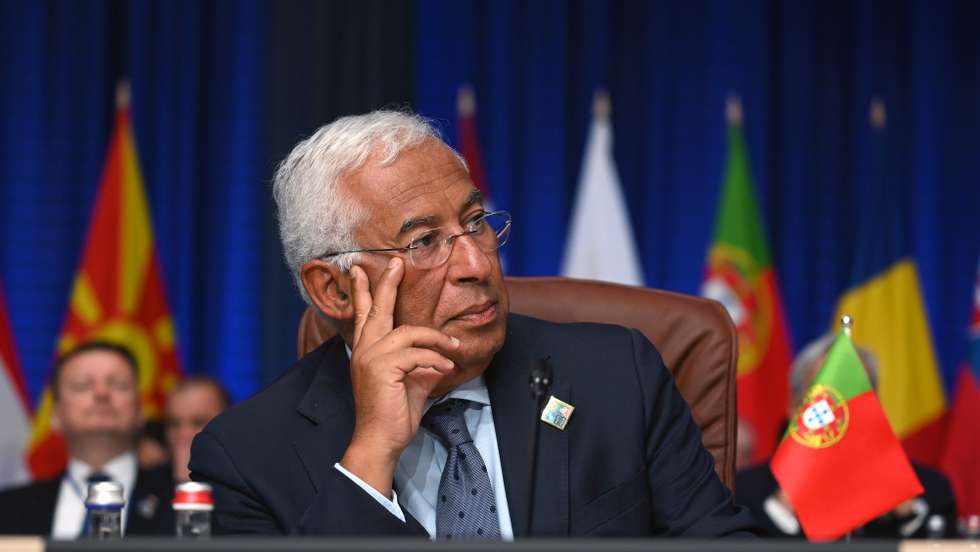 epa10741271 Portugal's Prime Minister Antonio Costa attends the NATO – Ukraine Council meeting with Sweden at the NATO ​summit in Vilnius, Lithuania, 12 July 2023. The North Atlantic Treaty Organization (NATO) Summit takes place in Vilnius on 11 and 12 July 2023 with the alliance's leaders expected to adopt new defense plans.  EPA/FILIP SINGER