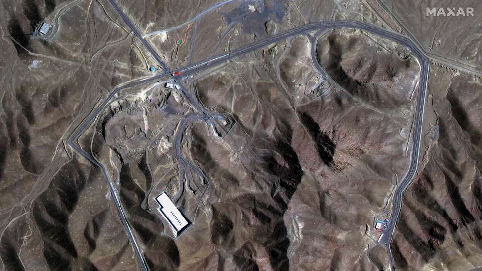 epa12190793 A handout satellite image made available by Maxar Technologies shows an overview of the Fordo underground uranium enrichment facility before the US airstrikes, in Iran, 20 June 2025 (issued 22 June 2025). The US forces struck three of Iran's key nuclear sites: Natanz, Isfahan and Fordo (Fordow), US President Trump announced on 21 June.  EPA/MAXAR TECHNOLOGIES HANDOUT MANDATORY CREDIT: SATELLITE IMAGE 2025 MAXAR TECHNOLOGIES -- THE WATERMARK MAY NOT BE REMOVED/CROPPEDHANDOUT EDITORIAL USE ONLY/NO SALES