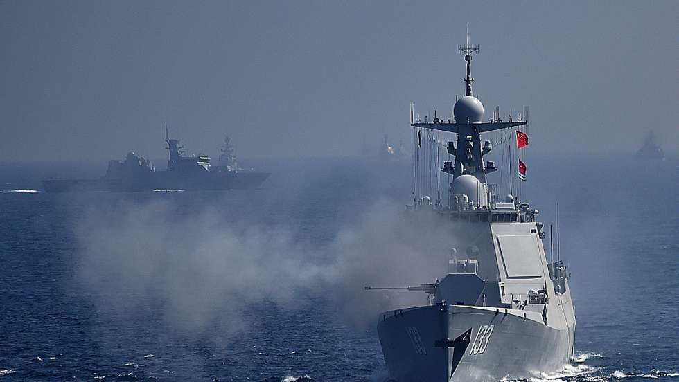 epa11886788 The Chinese Navy PLANS BAOTOU-133 participates during the Pakistan Navy's 9th Multinational Exercise AMAN-25 for Peace, in Karachi, Pakistan, 10Â FebruaryÂ 2025. The Pakistani Navy is hosting the 9th Aman multinational naval exercise from 07 to 11 February under the theme 'Secure Seas; Prosperous Future', with the participation of 60 countries and over 4,000 personnel.  EPA/SHAHZAIB AKBER