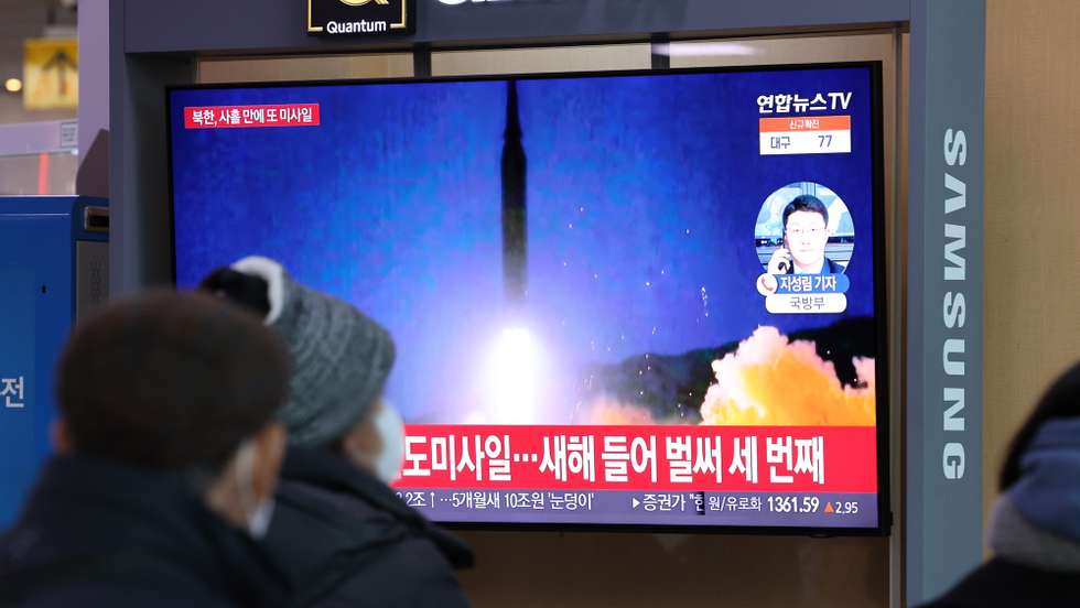 Lançamento de míssil na Coreia do Norte