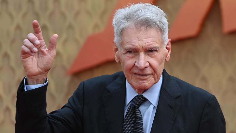 epa10712647 US actor and cast member Harrison Ford attends the UK premiere of 'Indiana Jones and the Dial of Destiny' in London, Britain, 26 June 2023. The movie is released in the UK on 28 June 2023.  EPA/NEIL HALL