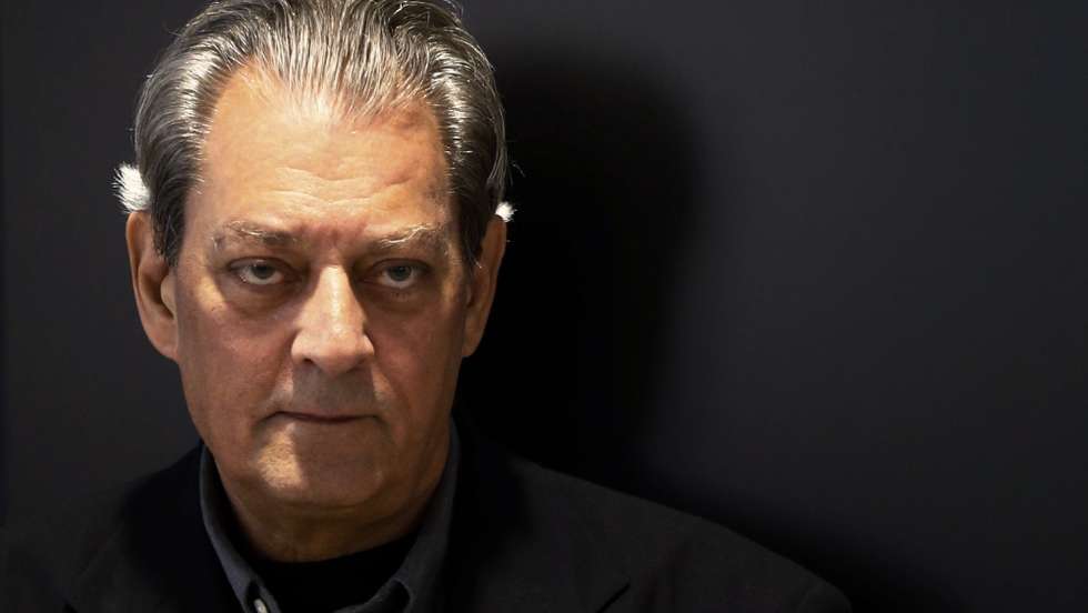 epa09723293 (FILE) - US writer Paul Auster poses during the presentation of his novel '4321' in Madrid, Spain, 04 September 2017 (reissued 02 February 2022). Paul Auster turns 75 on 03 February 2022.  EPA/J.P.GANDUL