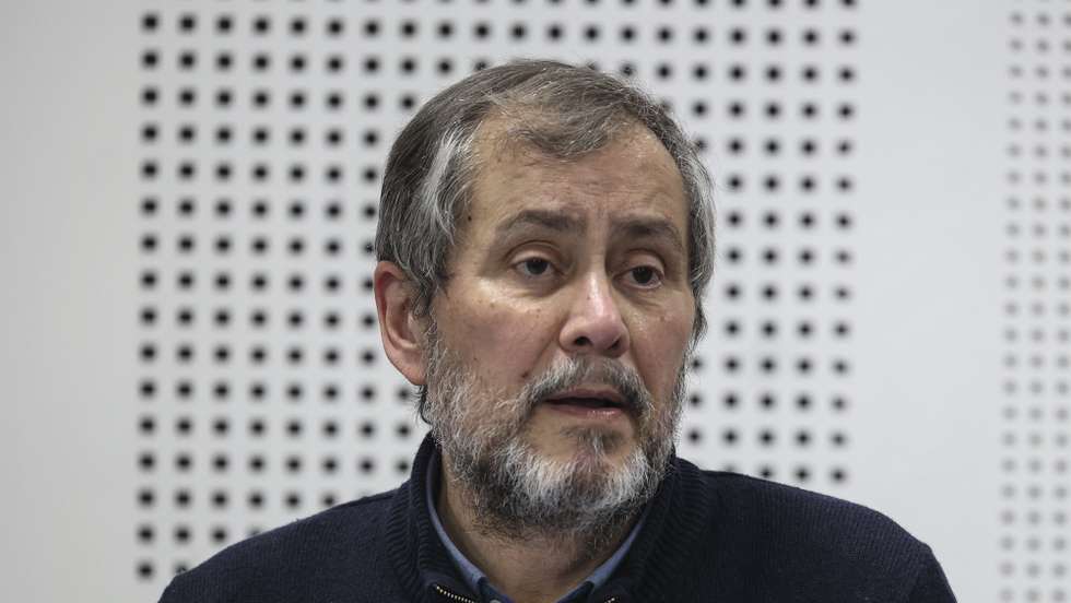 O líder da FENPROF, Mário Nogueira, durante a conferência de imprensa congunta dos representantes das estruturas sindicais ASPL, FENPROF, FNE, SEPLEU, SINAPE, SINDEP, SIPE e SPLIU, onde anunciaram as novas ações de luta que terão sido as mais votadas pelos docentes nas escolas, em Lisboa, 07 de março  de 2023. ANTÓNIO COTRIM/LUSA