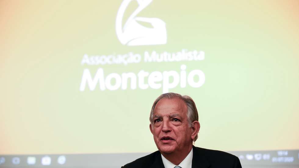 O presidente do Conselho de Administração do Montepio Geral – Associação Mutualista, Virgílio Lima, durante a conferência de imprensa dedicada à análise dos resultados de atividade da Instituição, em Lisboa, 01 de julho de 2020. NUNO FOX/LUSA