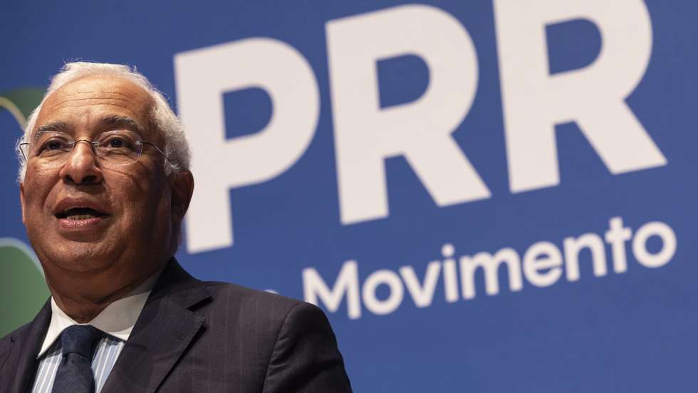 O primeiro-ministro, António Costa, intervém na apresentação das Agendas Verdes para a Inovação Empresarial no âmbito do Plano de Recuperação e Resiliência (PRR) em Movimento – Capitalização e Inovação Empresarial, na Fundação de Serralves, no Porto, 14 de fevereiro de 2023. JOSÉ COELHO/LUSA