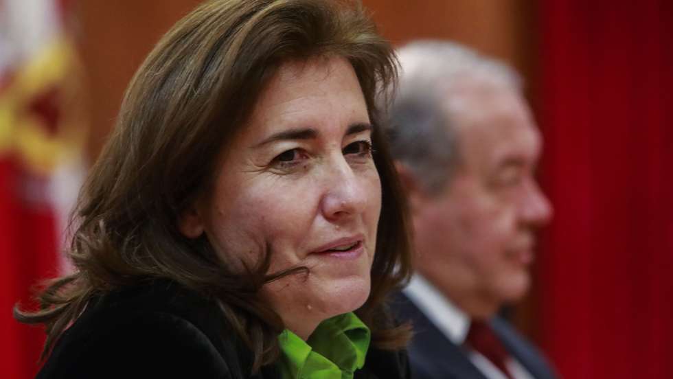 Ana Mendes Godinho, ministra do Trabalho, Solidariedade e da Segurança Social, durante a apresentação do modelo de recuperação do Hotel Turismo da Guarda, 20 de janeiro de 2023. MIGUEL PEREIRA DA SILVA/LUSA