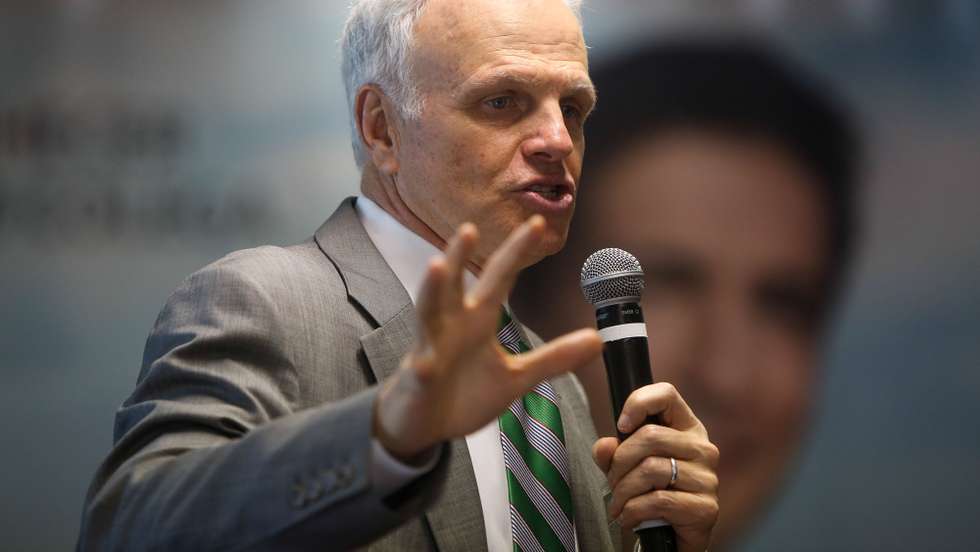 Acionista da TAP David Neeleman durante apresentação dos resultados de 2018 em Lisboa, 22 de março de 2019. NUNO FOX/LUSA