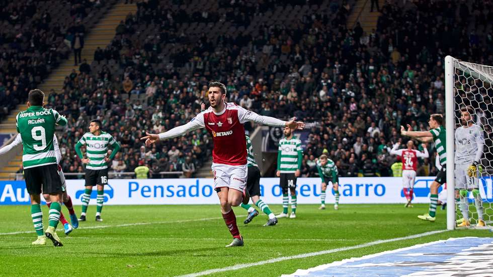 Paulinho marcou ao Sporting há um ano, na meia-final da Taça da Liga, quando era orientado no Sp. Braga por... Rúben Amorim