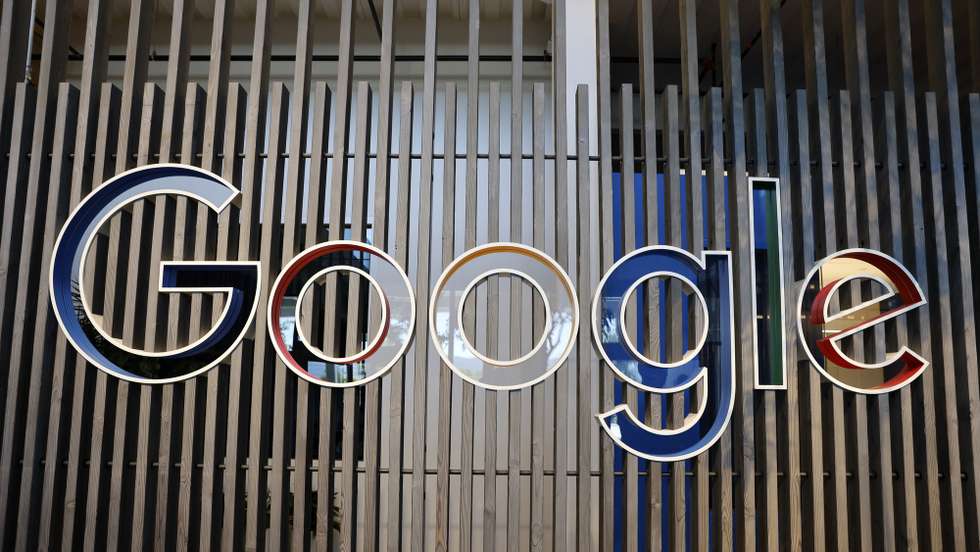 epa09952087 Google logo in the lobby of BV200, Google's new Bay View campus building during a media tour in Mountain View, California, USA, 16 May 2022. Google announced on 16 May the opening of its new Bay View campus in Silicon Valley, representing the company's first time developing its own major campus and the largest to pursue multiple green building certifications. The Bay View campus was designed by architects Bjarke Ingels Group (BIG) and Heatherwick Studio, as well as Google's design and engineering teams and spans 42 acres adjacent to the open space, two office buildings, and 1,00-person event center, and 240 short-term employee accommodations units. The campus incorporates biophilic design principles, including greenery, natural daylight and views outside from every desk to improve the health and wellbeing of those inside the building. The new building is to operate every hour of every day on carbon-free energy by 2030, the first-of-its-kind dragonscale solar skin, as well as nerby wind farms, will power Bay View on carbon-free energy 90 percent of the time. Bay View is 100 percent electric where even the kitchens are electric to decrease carbon emissions. To help deliver on its commitment to replenish 120 percent of the water it comsumes by 2023, the site is net water-positive with all non-potable water demands being met using the recycled water it generates on site. A series of above-ground ponds gather rainwater, combine with building wastewater treatment systems, together serve as a water source for cooling towers, flushing toilets, and landscape irrigation.  EPA/JOHN G. MABANGLO