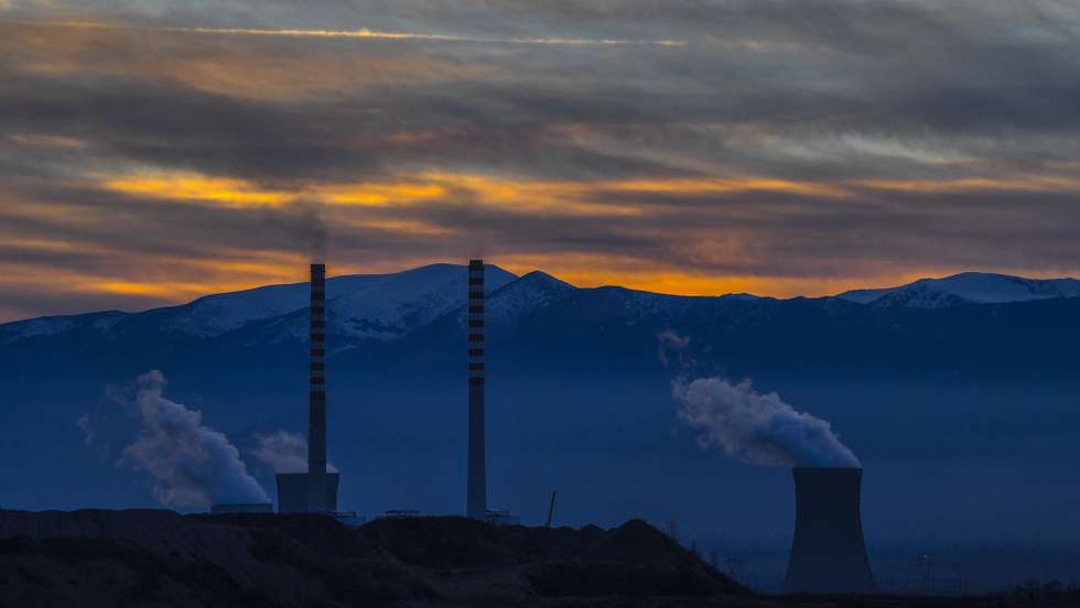 epa07213227 A general view of the biggest thermal power station in FYROM 'REK BITOLA' near city of Bitola, the Former Yugoslav Republic of Macedonia, 06 December 2018. The thermal power station 'REK BITOLA' is the biggest producer of electric energy in FYROM with production of over 50 percent of the total electricity produced in the whole country. At the same time 'REK BITOLA' is the biggest pollutant in FYROM and Bitola is the most polluted city in the country with over 180 days when the level of pollution is higher than the permitted levels. Some 40 percent of the people with cancer diseases in the country are from this region. At the same time, the World Health Organization (WHO) listed Skopje as the most polluted capital in Europe.  EPA/GEORGI LICOVSKI MACEDONIA OUT