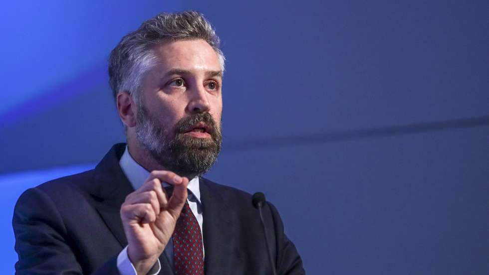 O ministro das Infraestruturas e da Habitação, Pedro Nuno Santos, participa na conferência AED DAYS 2022, no Tagus Park, em Oeiras, 24 de maio de 2022. Organizados pela AED Cluster e pelo município de Oeiras, reúnem figuras nacionais e internacionais dos setores da aeronáutica, espaço e defesa.TIAGO PETINGA/LUSA