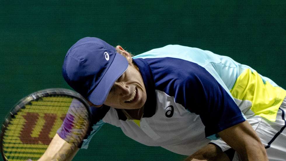 O tenista Alex de Minaur, num torneio a 7 de fevereiro de 2022
