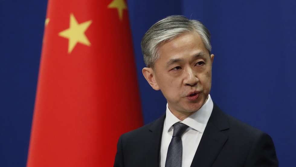 O ministro dos Negócios Estrangeiros da China Wang Wenbin