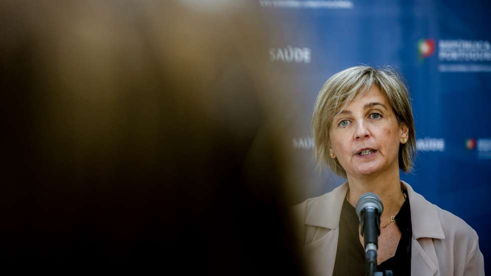 A ministra da Saúde, Marta Temido, durante a conferência de imprensa após a 22ª sessão sobre a evolução da covid-19 em Portugal no Infarmed, Lisboa, 27 de julho de 2021. NUNO FOX/LUSA