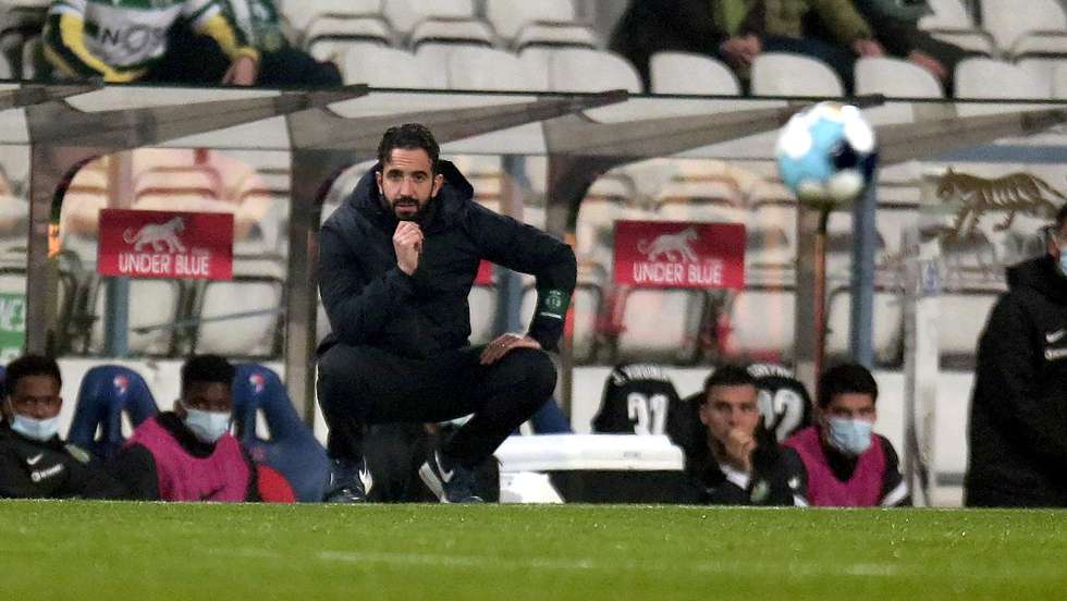 O treinador do Sporting, Rúben Amorim no jogo dos leões contra o Gil Vicente