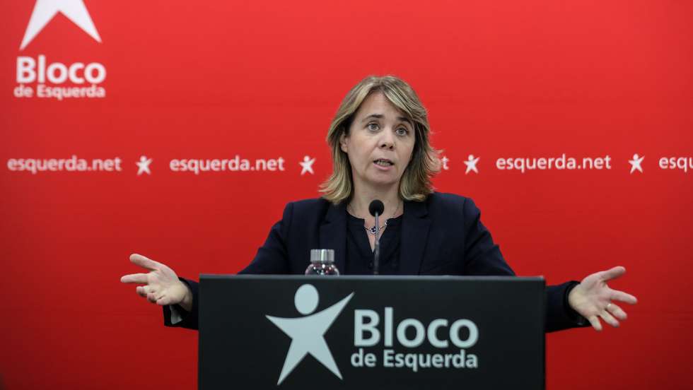 A coordenadora do Bloco de Esquerda, Catarina Martins