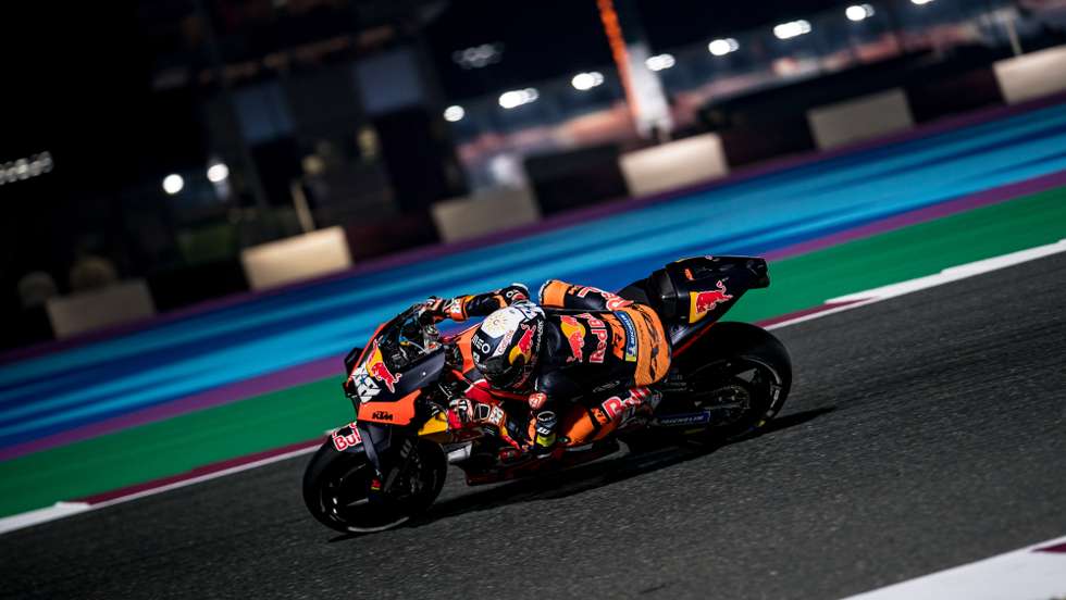 Miguel Oliveira caiu na mesma volta em que Bagnaia saiu de prova com Jorge Martín, o que colocaria o português a lutar pelo oitavo lugar