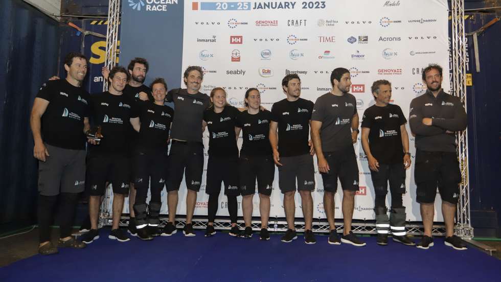 A equipa da Fundação Mirpuri, a única portuguesa a competir na Ocean Race (VO65), a maior e mais difícil regata do mundo, anunciou este domingo a sua retirada da primeira etapa da competição, entre Espanha e Cabo Verde, 23 de janeiro de 2023, Mindelo, Cabo Verde. ELTON MONTEIRO/LUSA
