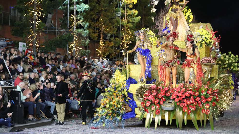 Carnival parade with the participation of more than a thousand revelers and more than a dozen floats, in Funchal, Madeira Island, Portugal, 18th February 2023. HOMEM DE GOUVEIA/LUSA