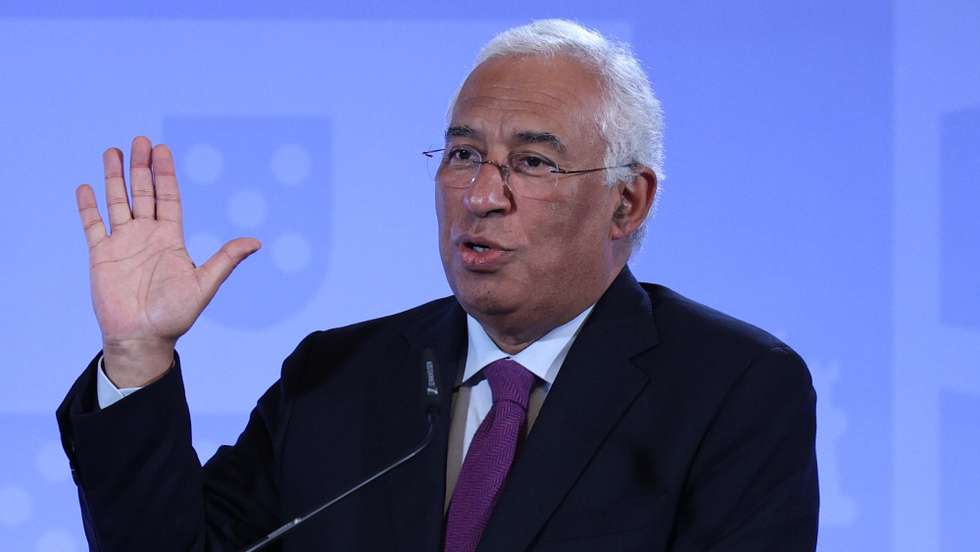 O primeiro-ministro, António Costa, durante a conferência de imprensa no final da reunião do Conselho de Ministros, no Palácio da Ajuda, em Lisboa, 16 de fevereiro de 2023. ANTÓNIO COTRIM/LUSA