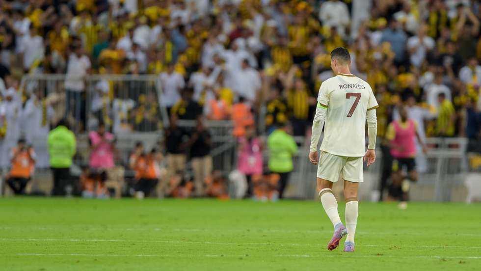 Ronaldo voltou a ficar em branco em nova derrota frente ao Al-Ittihad mas criou a melhor oportunidade do Al Nassr já nos descontos