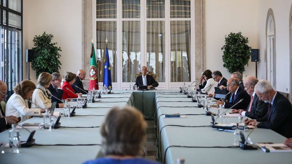 O Presidente da República, Marcelo Rebelo de Sousa, preside à reunião do Conselho de Estado, sobre o tema com “Fundos Europeus em Portugal”, no Palácio da Cidadela, em Cascais, 29 de março de 2023. RODRIGO ANTUNES/LUSA