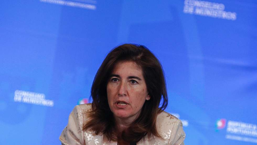 A ministra do Trabalho e da Segurança Social, Ana Mendes Godinho, durante a conferência de imprensa no final da reunião do Conselho de Ministros, que decorreu no Palácio da Ajuda, em Lisboa, 01 de julho de 2021. ANTÓNIO COTRIM/LUSA