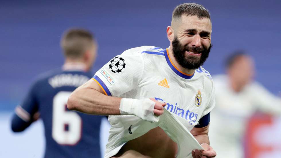 Benzema empatou o jogo aos 61', empatou a eliminatória aos 76' e fez a reviravolta aos 78' na noite em que o Bernabéu voltou a ter 60.000 espectadores dois anos depois