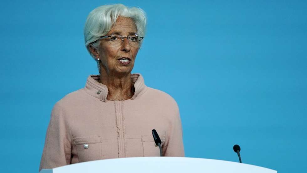 epa09457275 European Central Bank (ECB) President Christine Lagarde speaks during a press conference following the meeting of the Governing Council of the European Central Bank in Frankfurt am Main, Germany, 09 September 2021. The ECB Governing Council will hold a monetary policy meeting on 09 September.  EPA/RONALD WITTEK