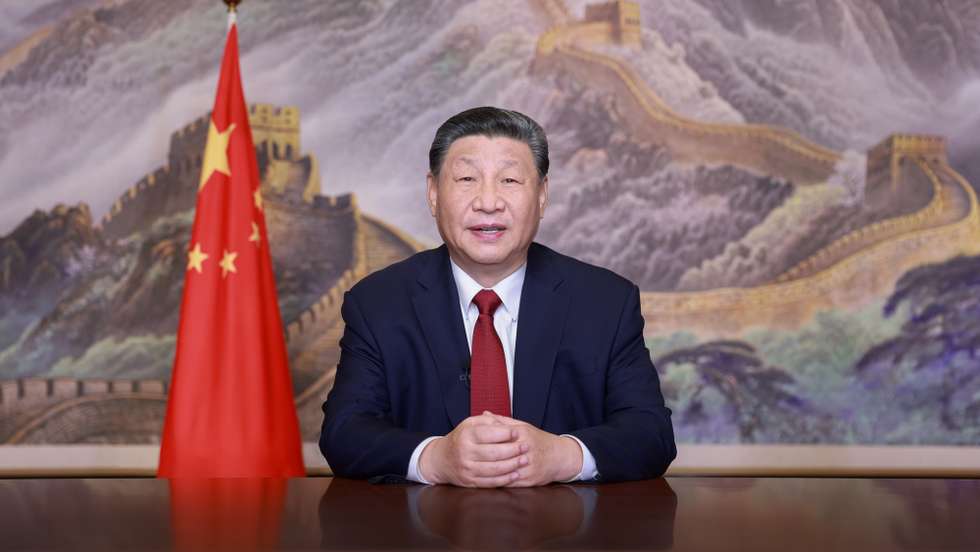 epa11799857 Chinese President Xi Jinping delivers a New Year message through China Media Group and the internet to ring in 2025 in Beijing, China, 31 December 2024.  EPA/XINHUA / JU PENG CHINA OUT / UK AND IRELAND OUT  /       MANDATORY CREDIT EDITORIAL USE ONLY