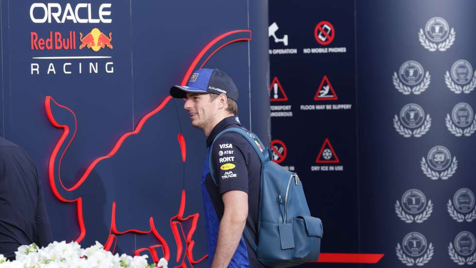 epa12726432 Red Bull Racing driver Max Verstappen of Netherlands walks ahead of Formula 1 pre-season testing at Bahrain International Circuit in Sakhir, Bahrain, 11 February 2026.  EPA/ALI HAIDER