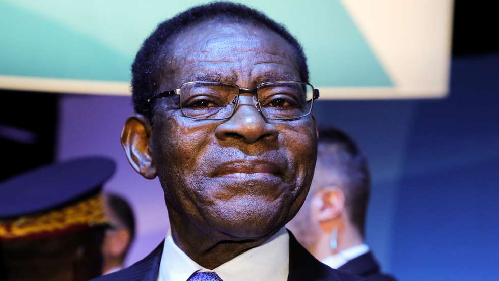 epa10332060 (FILE) Equatorial Guinea President Teodoro Obiang Nguema Mbasogo attends the plenary session of the Paris Peace Forum, in Paris, France, 12 November 2019 (reissued 27 November 2022). Obiang won a sixth term in office after he secured almost 95% of votes in general elections on 20 November, the government announced 26 November 2022.  EPA/LUDOVIC MARIN / POOL MAXPPP OUT