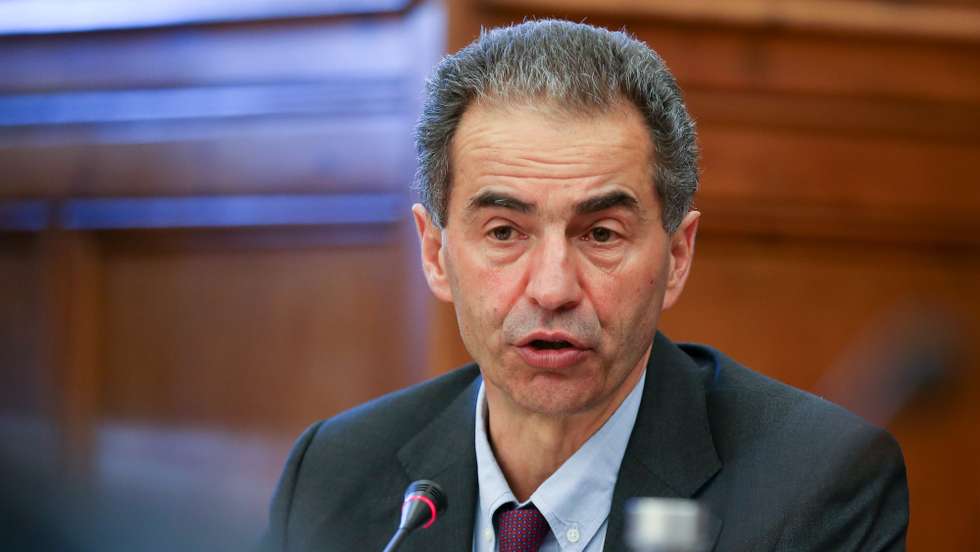 O ministro da Ciência, Tecnologia e Ensino Superior, Manuel Heitor, durante a audição a requerimento do PCP sobre reivindicações dos trabalhadores científicos, na Comissão de Educação, Ciência, Juventude e Desporto na Assembleia da República, Lisboa, 25 de maio de 2021. MANUEL DE ALMEIDA/LUSA