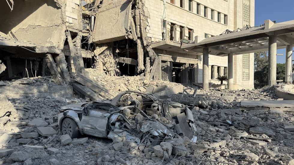 epa12241446 The damaged Syrian Ministry of Defense building, which houses the military's General Staff Headquarters, following an Israeli airstrike in Damascus, Syria, 16 July 2025. The Israel Defense Forces confirmed the strike on the building on 16 July following the deployment of Syrian troops in the predominantly Druze province of Suwayda (Sweida), after clashes between Druze fighters and Bedouin tribes resulted in the death of dozens of people. The Syrian Defense Minister announced a ceasefire on July 15 in the city of As Suwayda, which Syrian troops entered in the morning, but the area is witnessing violent clashes between government forces and Druze militants.  EPA/MOHAMMED AL RIFAI