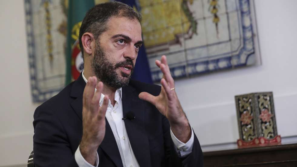 Entrevista ao ministro do Ambiente, Duarte Cordeiro, sobre a Cimeira dos Oceanos, no Ministério do Ambiente, Lisboa, 24 de junho de 2022. (ACOMPANHA TEXTO DE 27 DE JUNHO DE 2022). MIGUEL A. LOPES / LUSA