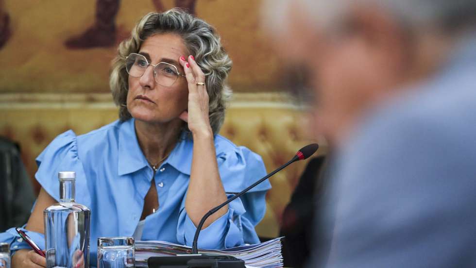 A ministra da Coesão Territorial, Ana Abrunhosa, fala perante a Comissão de Administração Pública, Ordenamento do Território e Poder Local na assembleia da República em Lisboa, 28 de setembro de 2022. TIAGO PETINGA/LUSA