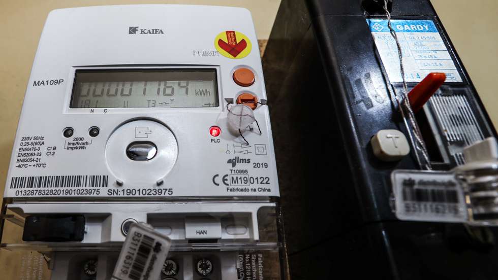 Contador de eletricidade, Lisboa, 23 de novembro de 2021. ANTÓNIO COTRIM/LUSA