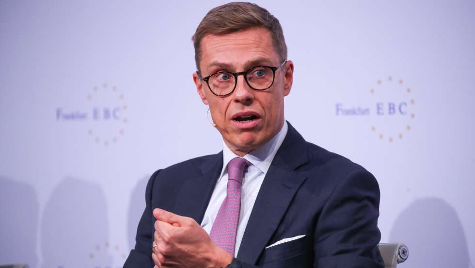 epa08016605 Alexander Stubb, Vice President of European Investment Bank attends the 29th European Banking Congress in Frankfurt am Main, Germany, 22 November 2019.  EPA/ARMANDO BABANI