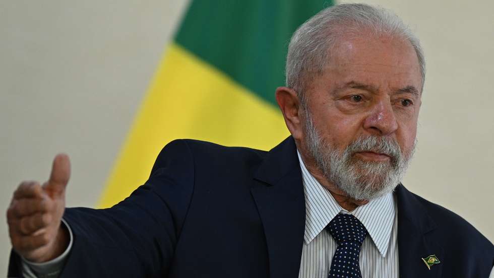 epa10445918 The President of Brazil Luiz Inacio Lula da Silva presents the new ambassadors in Brasilia, Brazil, 03 February 2023.  EPA/Andre Borges