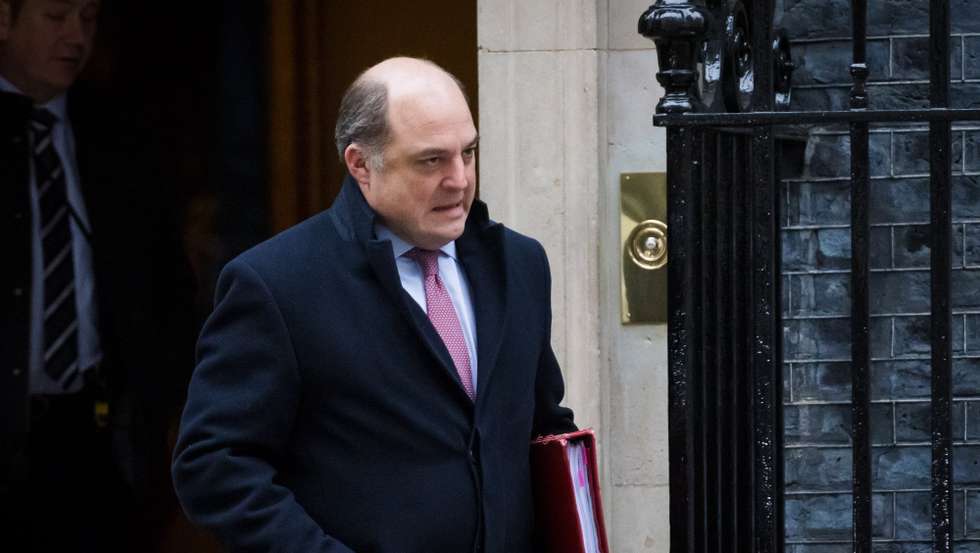 epa09627021 British Defence Secretary Ben Wallace leaves after a cabinet meeting at 10 Downing Street in London, Britain, 07 December 2021.  EPA/VICKIE FLORES