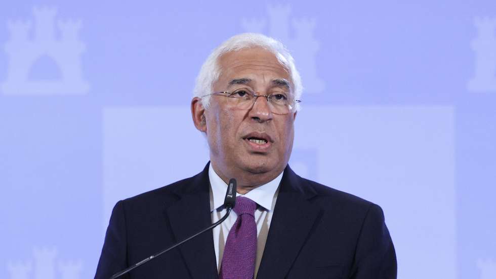 O primeiro-ministro, António Costa, durante a conferência de imprensa no final da reunião do Conselho de Ministros, no Palácio da Ajuda, em Lisboa, 16 de fevereiro de 2023. ANTÓNIO COTRIM/LUSA