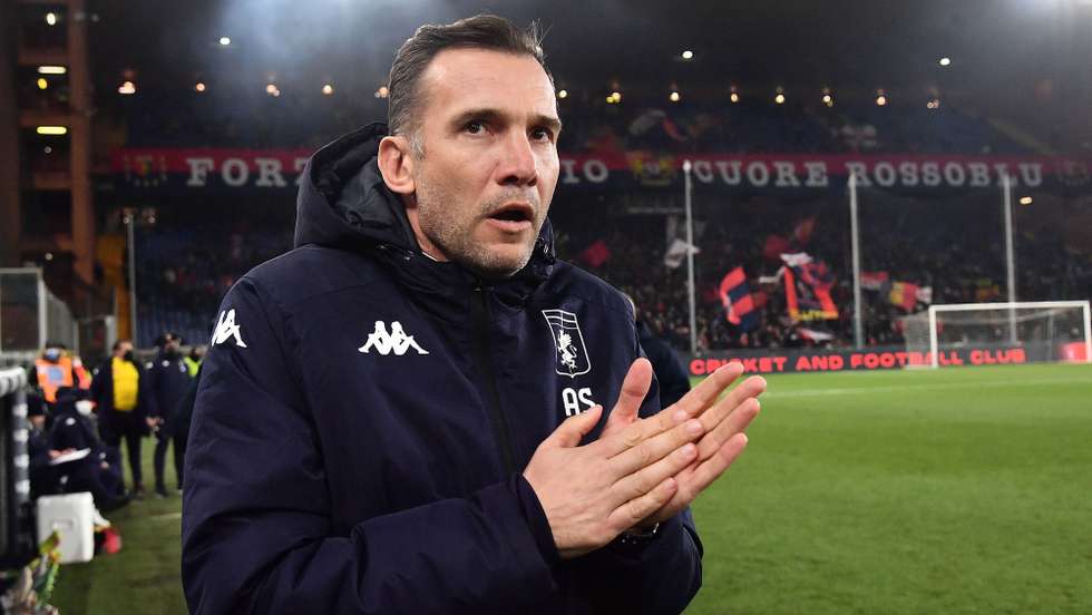 epa09652959 Genoa's coach Andriy Shevchenko arrives for the Italian Serie A match Genoa CFC vs Atalanta BC at Luigi Ferraris stadium in Genoa, Italy, 21 December 2021.  EPA/LUCA ZENNARO