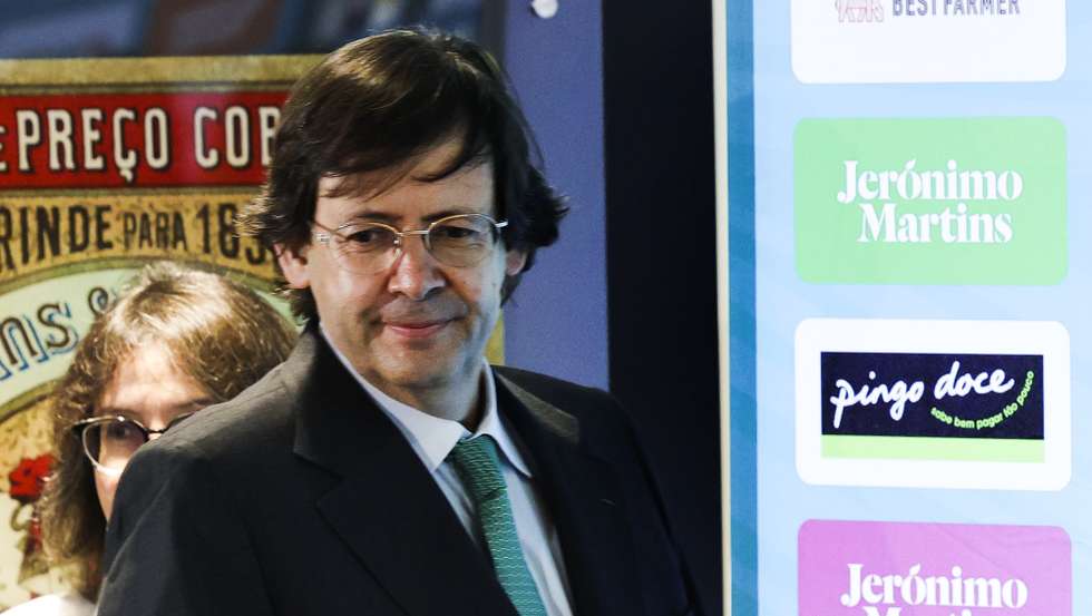O presidente do grupo Jerónimo Martins, Pedro Soares Santos, à chegada para a apresentação dos resultados de 2022, na sede daquele grupo em Lisboa, 23 de março de 2023. MANUEL DE ALMEIDA/LUSA